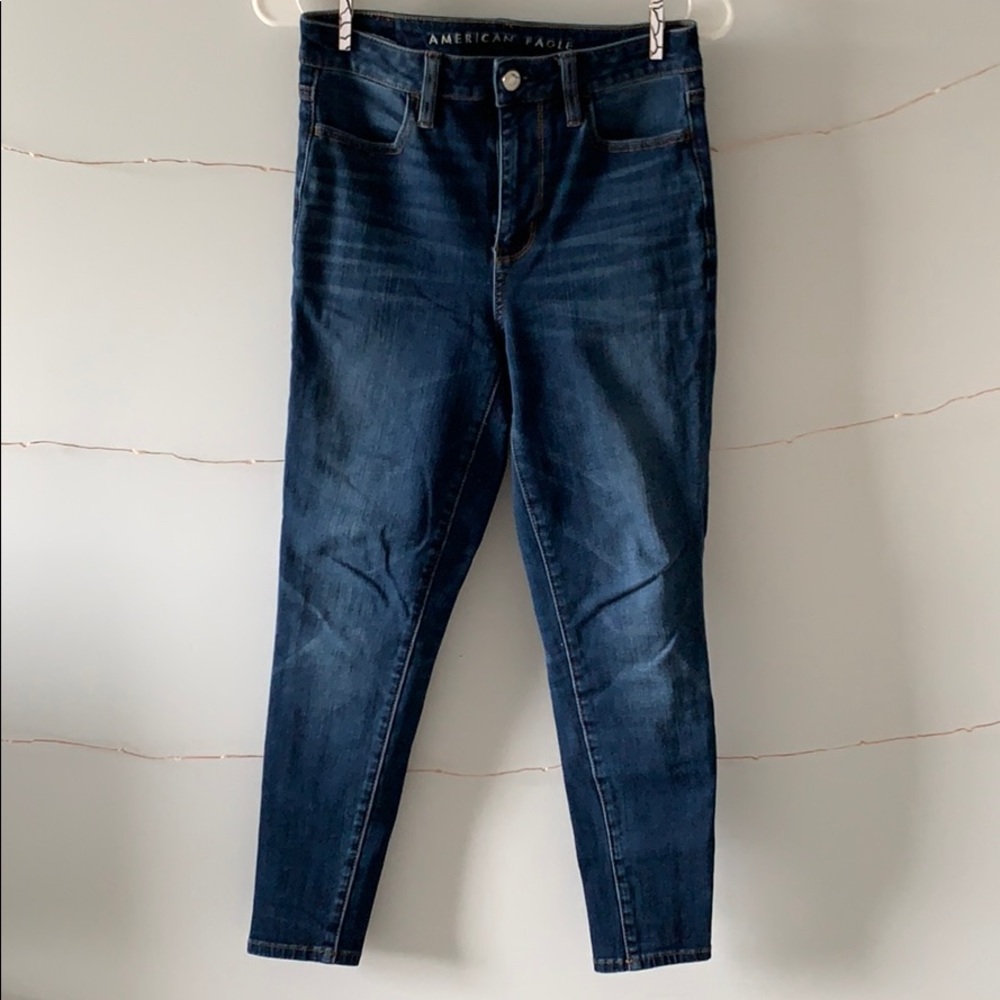 American Eagle Super Hi Rise X-Short Skinny Jeans